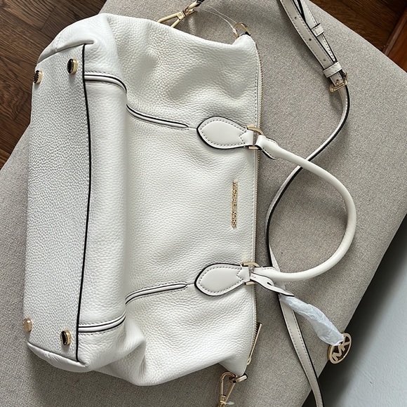 Michael Kors Lt Cream Lenox Leather Bag - Picture 6 of 7